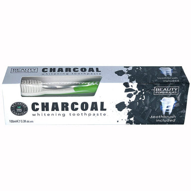 Charcoal Toothpaste 100Ml + Brush Promo Pack - Intamarque 5012251013475