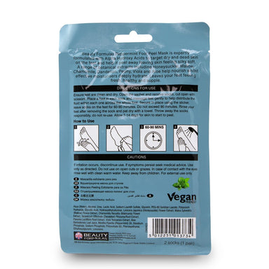 Beauty Formula Peppermint Exfoliating Foot Peel Mask 1pk - Intamarque - Wholesale 5012251013734