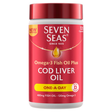 Seven Seas Cod Liver Oil Capsules One A Day 120S - Intamarque - Wholesale 5012335003309
