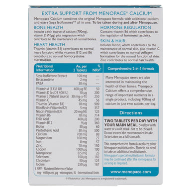 Menopace Calcium Tabs 60 - Intamarque - Wholesale 5021265221226