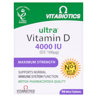 Vitabiotics Ultra Vit D3 4000Iu Tabs 96 - Intamarque - Wholesale 5021265247950