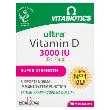 Vitabiotics Ultra Vit D3 3000Iu Tabs 96 - Intamarque - Wholesale 5021265251025