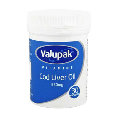 Valupak Cod Liver Oil High Strength 550mg Cap - Intamarque - Wholesale 5024874015583