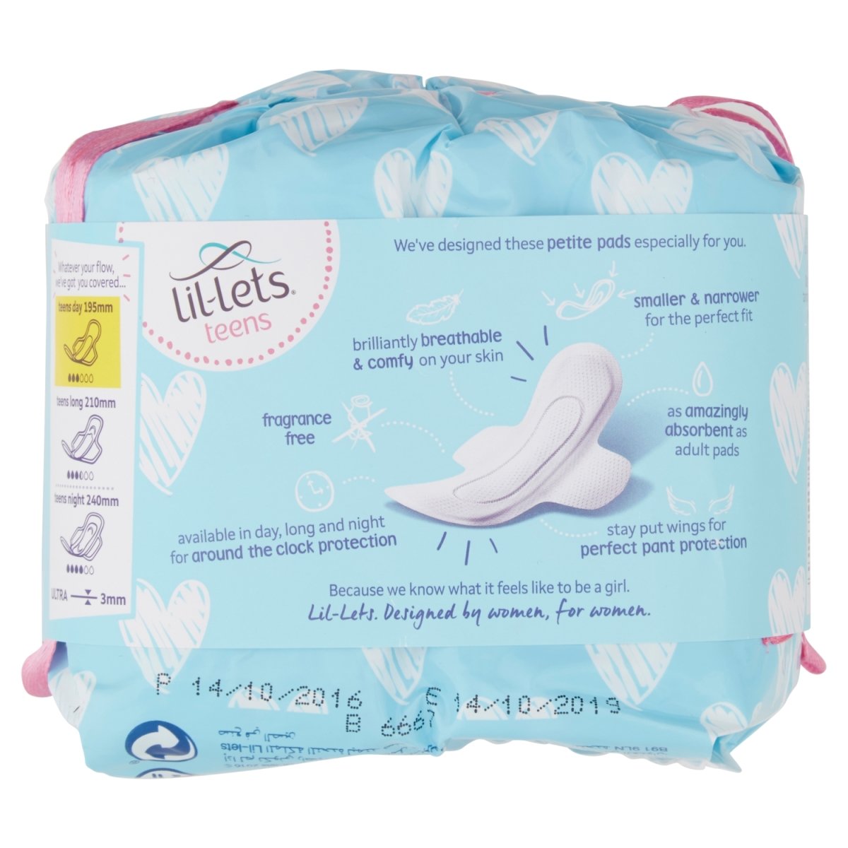 Lil-Lets Teen Towels 14s Daytime