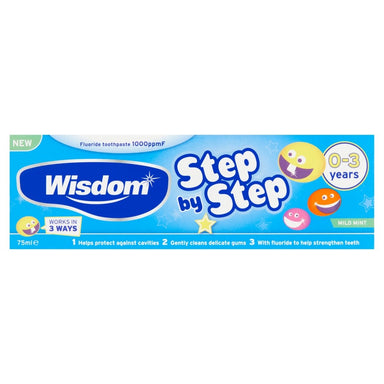 Wisdom Step by Step 0-3 Toothpaste - Intamarque 5028763009493