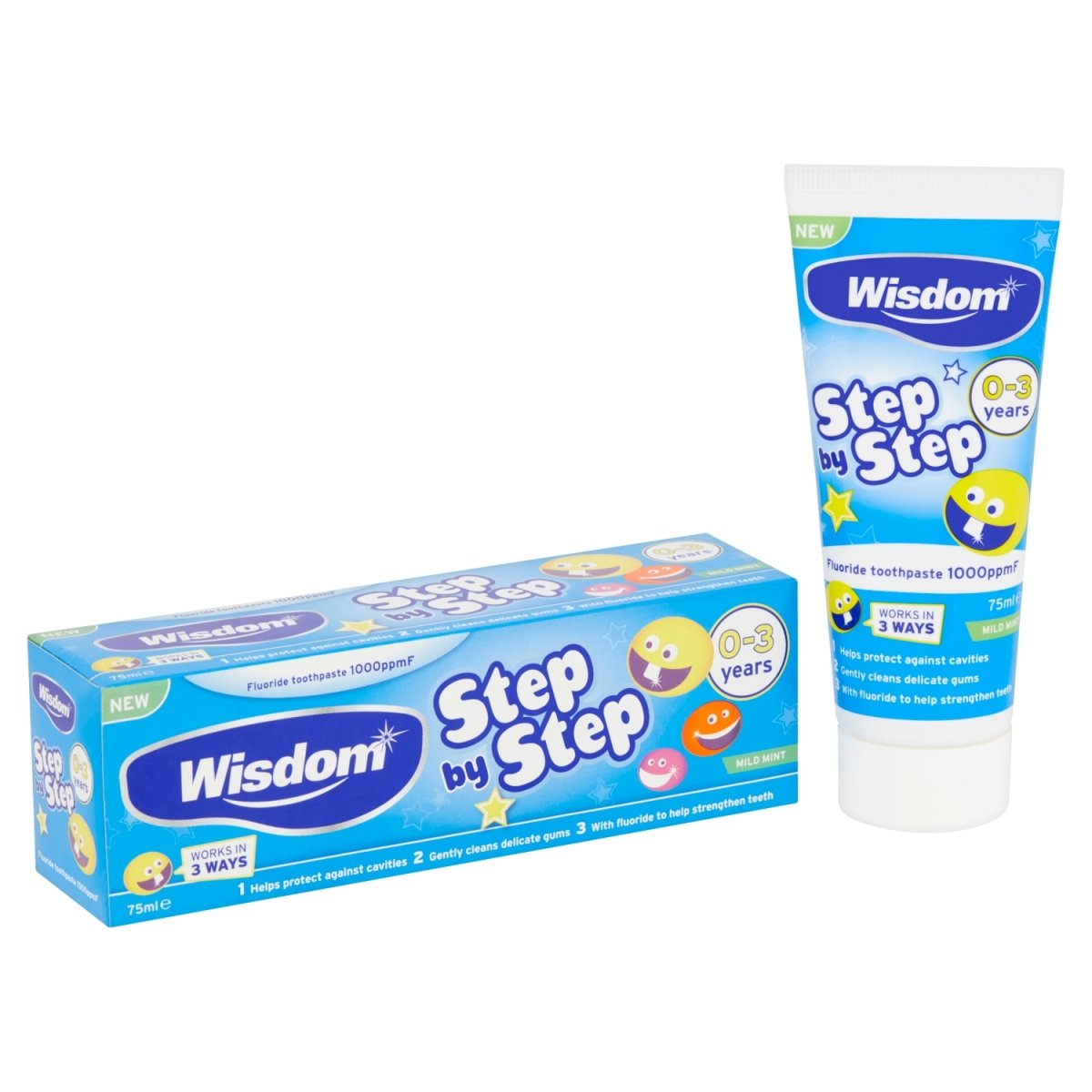 Wisdom Step by Step 0-3 Toothpaste - Intamarque 5028763009493