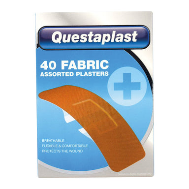 Questaplast Assorted Fabric Plasters - 40 - Intamarque - Wholesale 5031413902839