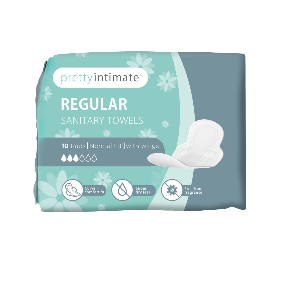 Pretty Intimate Regular 10 Sanitary Towels - Intamarque - Wholesale 5031413904291