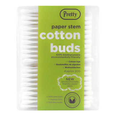 Pretty Cotton Buds - 200 Paper Stem - Intamarque - Wholesale 5031413910933