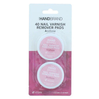 The Hand Brand Nail Varnish Remover Pads with Acetone - 2x20 Pads - Intamarque - Wholesale 5031413914641