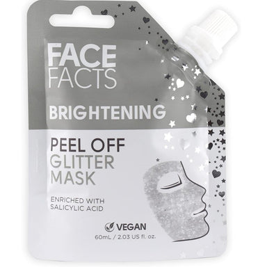 Face Facts Glitter Peel off Mask - Brightening (Silver) - Intamarque - Wholesale 5031413920185