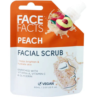 Face Facts Facial Scrub - Peach - Intamarque - Wholesale 5031413922783