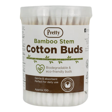 Pretty 100 Cotton Buds (Bamboo Stem) - Intamarque - Wholesale 5031413923698