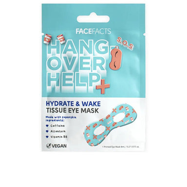 Face Facts Hangover Help Hydrate & Wake Tissue Eye Mask - Intamarque - Wholesale 5031413928068