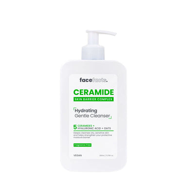 Face Facts Ceramide Hydrating Cleanser 200ml with double peel and read - Intamarque - Wholesale 5031413929874