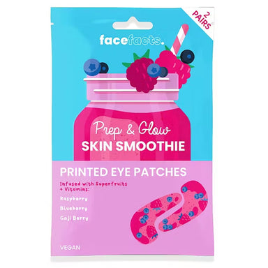 Face Facts Printed Eye Patches- Skin Smoothie- Prep & Glow - Intamarque - Wholesale 5031413932027