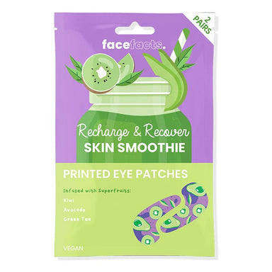 Face Facts Printed Eye Patches- Skin Smoothie- Recharge & Recover - Intamarque - Wholesale 5031413932201