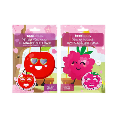 Face Facts Printed Sheet Masks - Main Squeeze & Berry Sweet - Intamarque - Wholesale 5031413932911