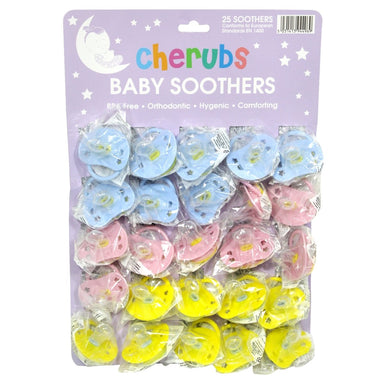 Cherubs Baby Soothers - 25 on a card - Intamarque - Wholesale 5031413944952