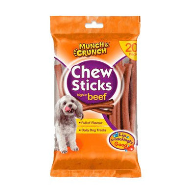 Munch Crunch Chew Sticks High In Beef - Intamarque - Wholesale 5050375125278