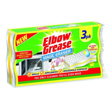 Elbow Grease Sponge Eraser 3Pk - Intamarque - Wholesale 5053249244068