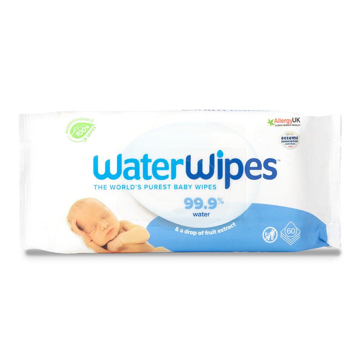 Waterwipes Sensitive Bio Baby Wipes 60's
