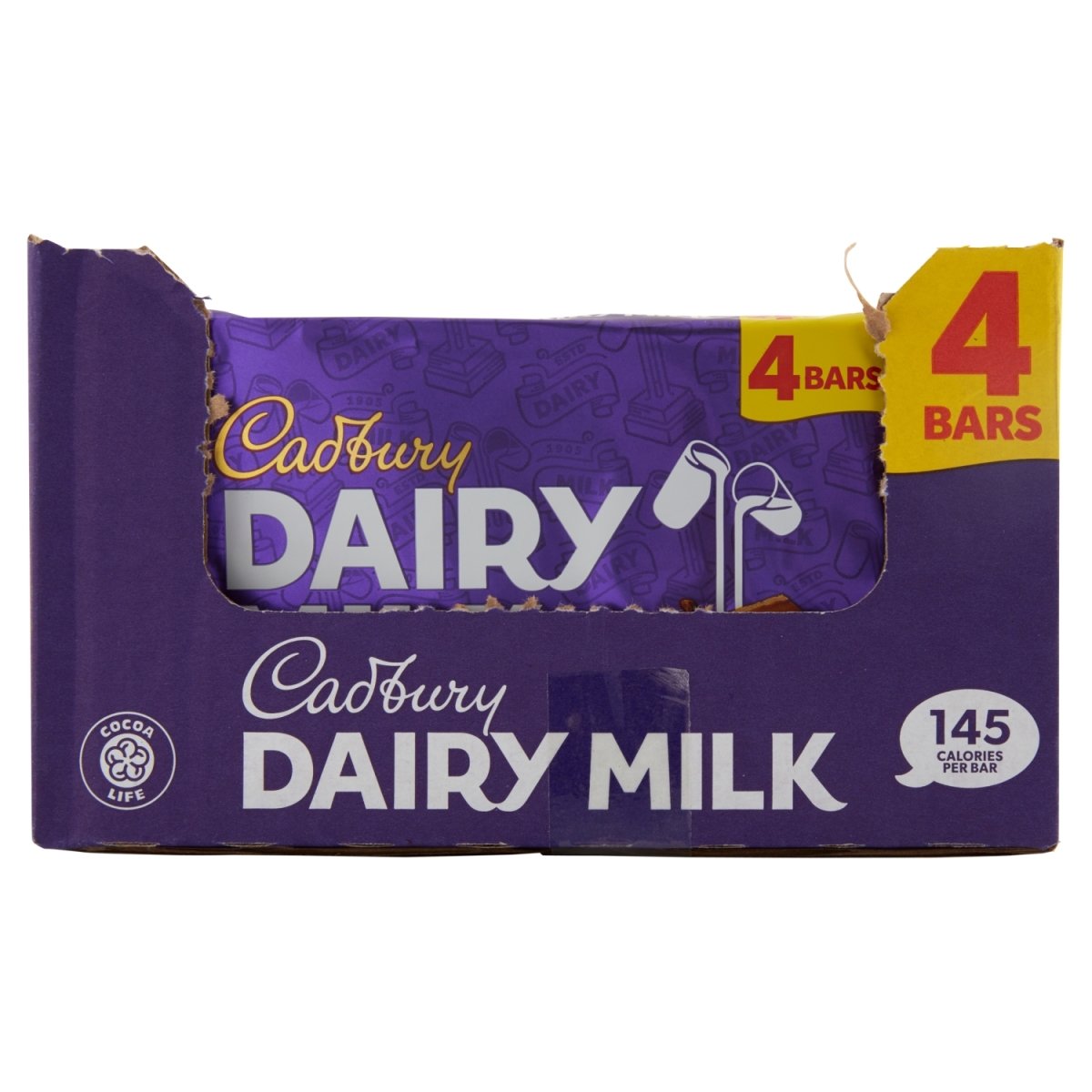 Cadbury Dairy Milk 4Pk 108.8G - Intamarque 7622201461911