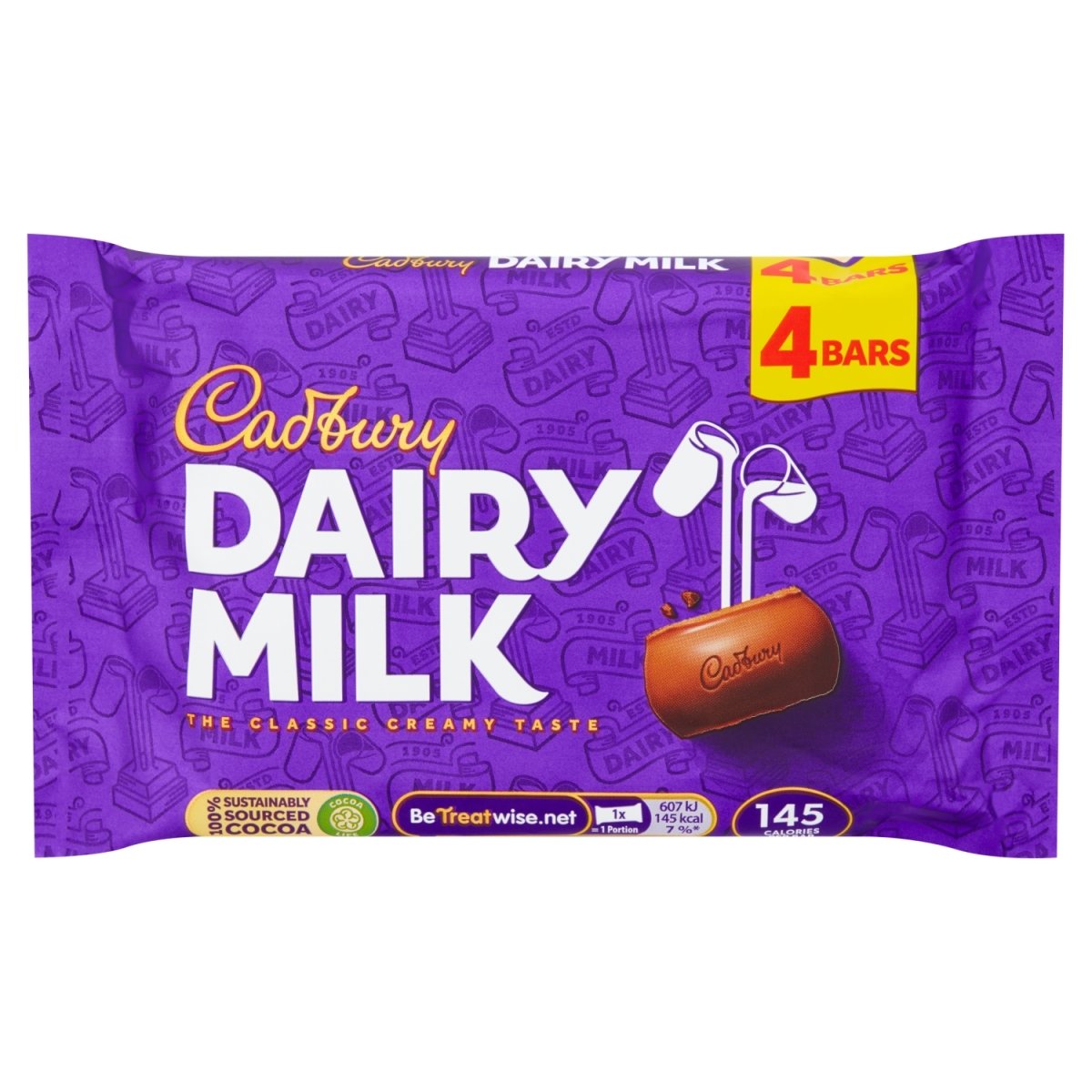 Cadbury Dairy Milk 4Pk 108.8G - Intamarque 7622201461911