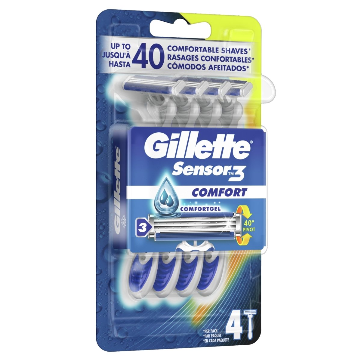 Gillette Sensor 3 Disp Razor [Men] - Intamarque 7702018490240