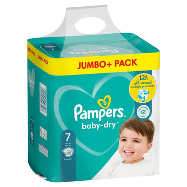 Pampers Baby Dry Taped Size 7 Jumbo Pack 58s - Intamarque 8001090406507