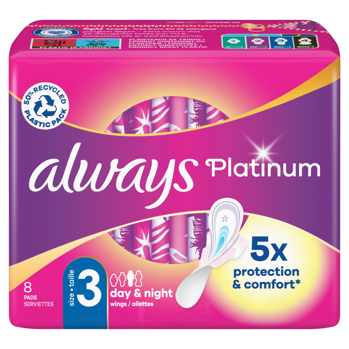 Always Platinum Pads Night Sp - Intamarque - Wholesale 8001090899132
