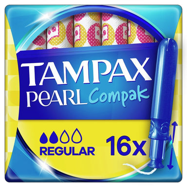 Tampax Compak Pearl 16s Regular - Intamarque - Wholesale 8001841536873