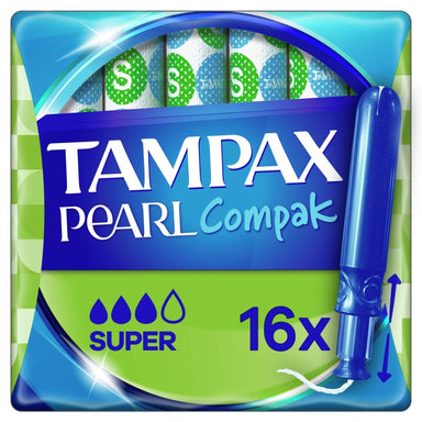 Tampax Compak Pearl 16s Super - Intamarque - Wholesale 8001841536903