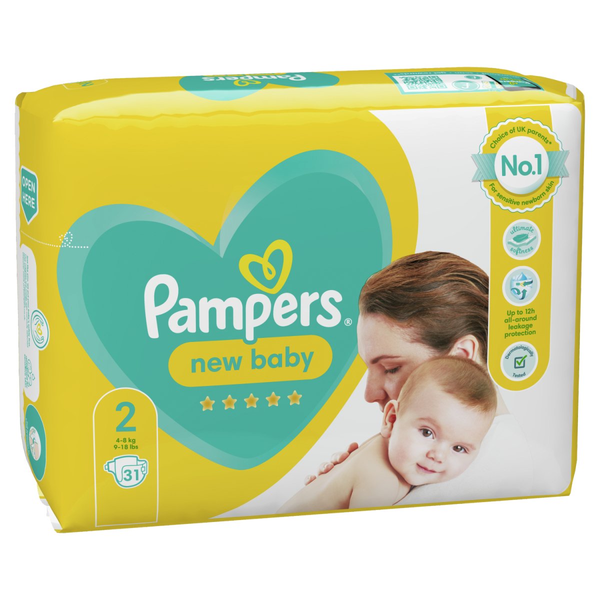 Pampers New Baby Taped Size 2 Carry Pack 31s - Intamarque - Wholesale 8001841859101