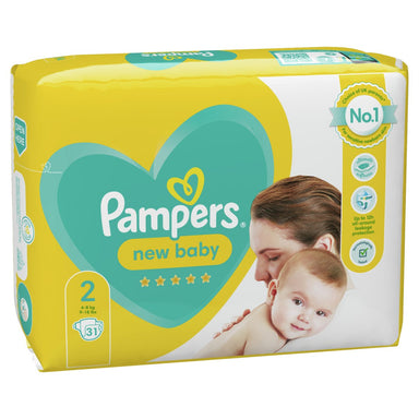 Pampers New Baby Taped Size 2 Carry Pack 31s - Intamarque - Wholesale 8001841859101