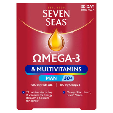 Seven Seas Omega3 + Mvts Man 50+ 60S - Intamarque - Wholesale 8006540687475