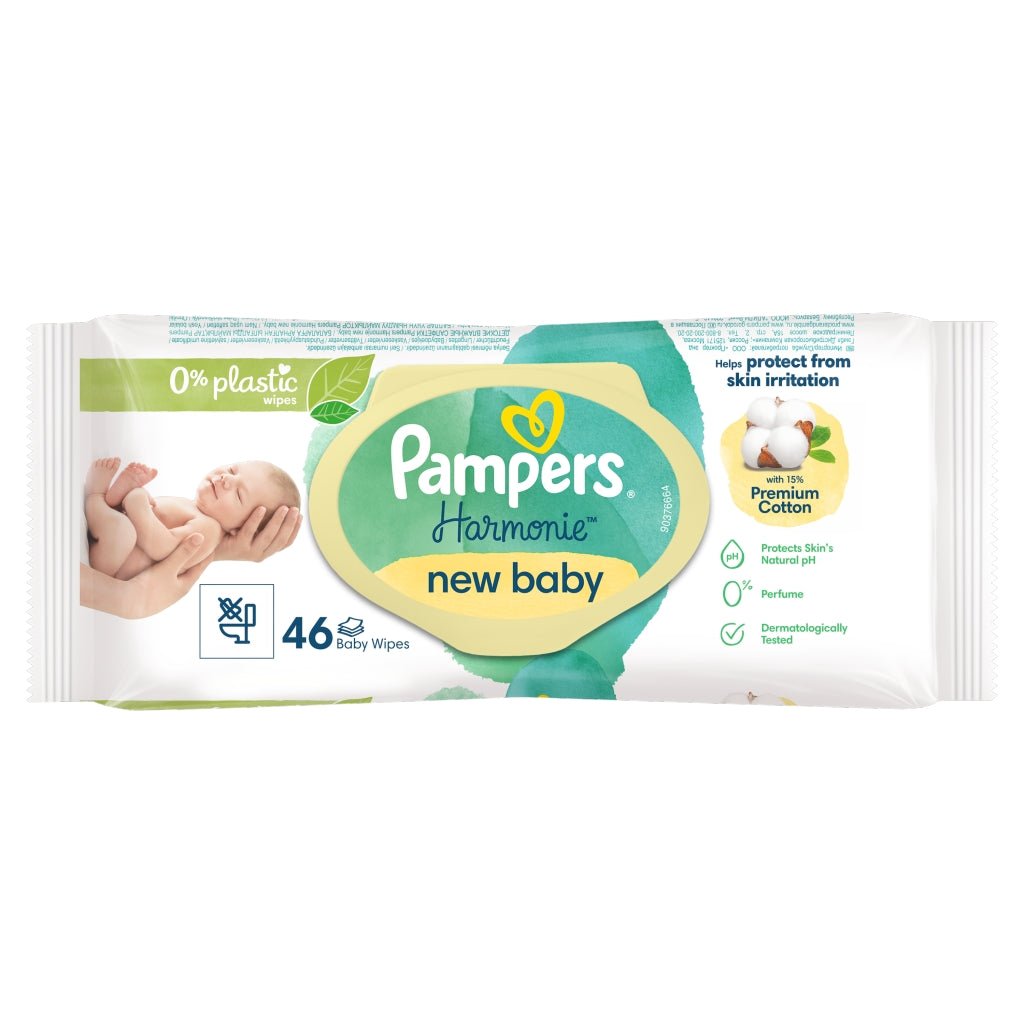 Pampers Harmonie Aqua 46s Baby Wipes - Intamarque - Wholesale 8006540815885
