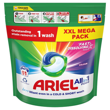 Ariel Colour All-in-1 Pods 51 Wash - Intamarque - Wholesale 8006540899663