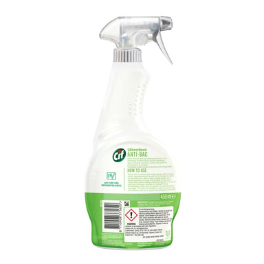 Cif Ultrafast 450ml Multi Purpose Anti Bacterial Spray - Intamarque 8710908375620