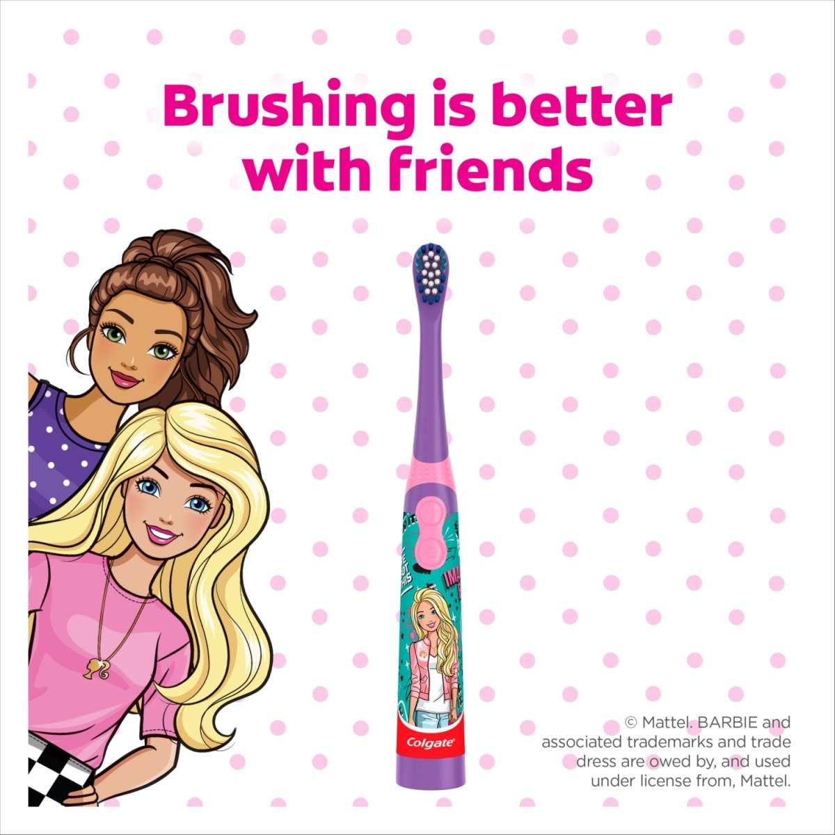 Colgate Toothbrush Battery Powered - Barbie Kids - Intamarque 8714789260532