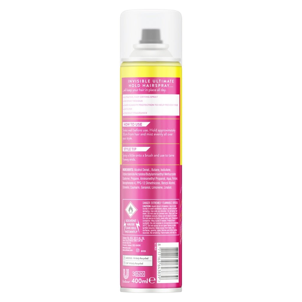 VO5 Hairspray 400ml Ultimate Hold - Intamarque - Wholesale 8717163643839
