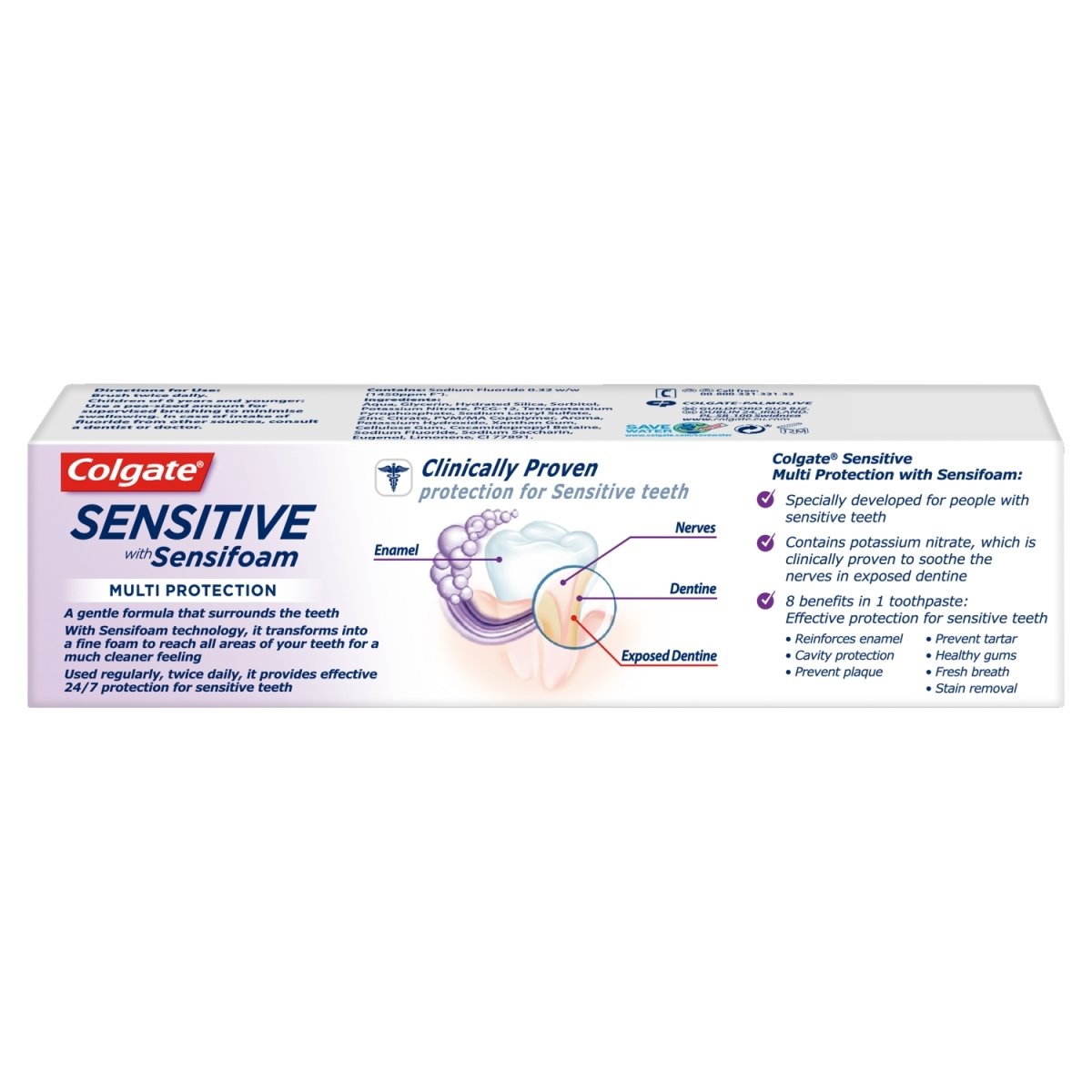 Colgate Toothpaste Sensitive Foam Multi protection - Intamarque 8718951030299