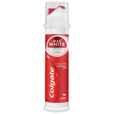Colgate Toothpaste 100ml Max White Luminous Pump - Intamarque - Wholesale 8718951095182