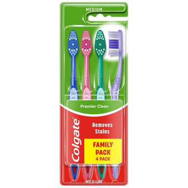 Colgate Toothbrush Premier Clean 4 Pack - Intamarque 8718951111035