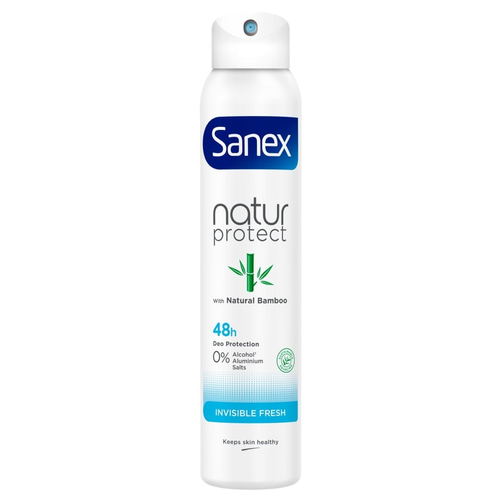 Sanex Deodorant Bamboo Invisible Fresh 200ml - Intamarque 8718951320987