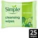 Simple Cleansing Face Wipes new biodegradable pack - Intamarque 8720181209444