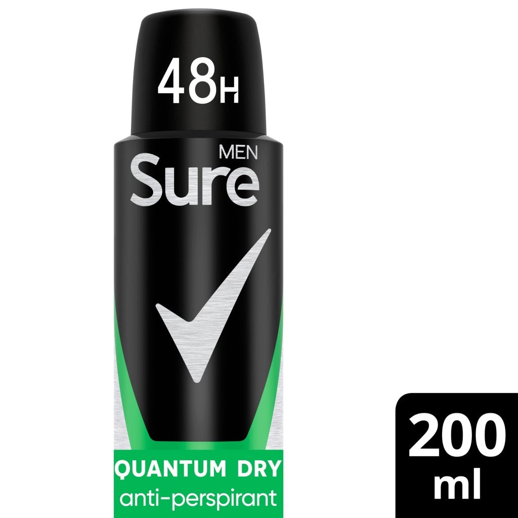 Sure Men Anti Perspirant Aerosol 200ml Quantum Dry - Intamarque - Wholesale 8720181334917