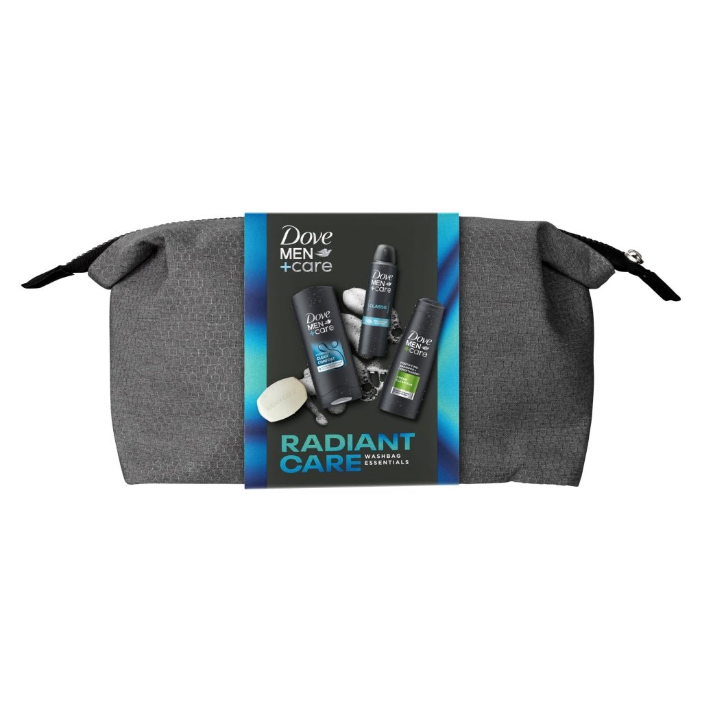 Dove Men Care Radiant Care Clean Comfort Wash Bag Gift Set - Intamarque - Wholesale 8720182635655